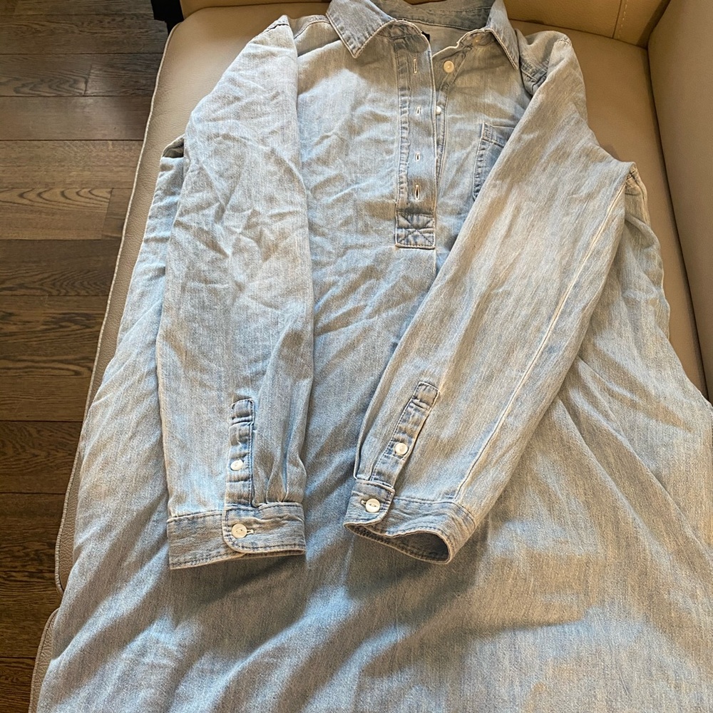 Denim shirt dress